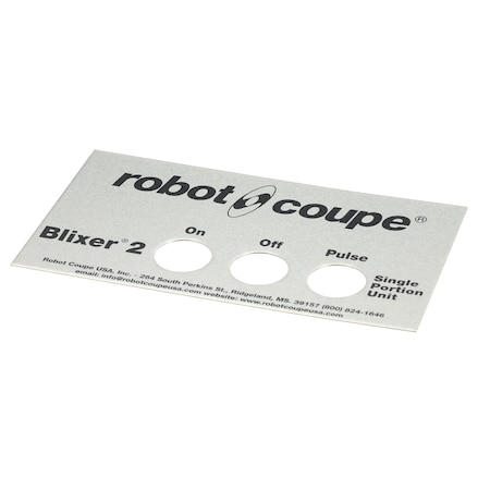 Robot Coupe Front Plate Assembly 39874